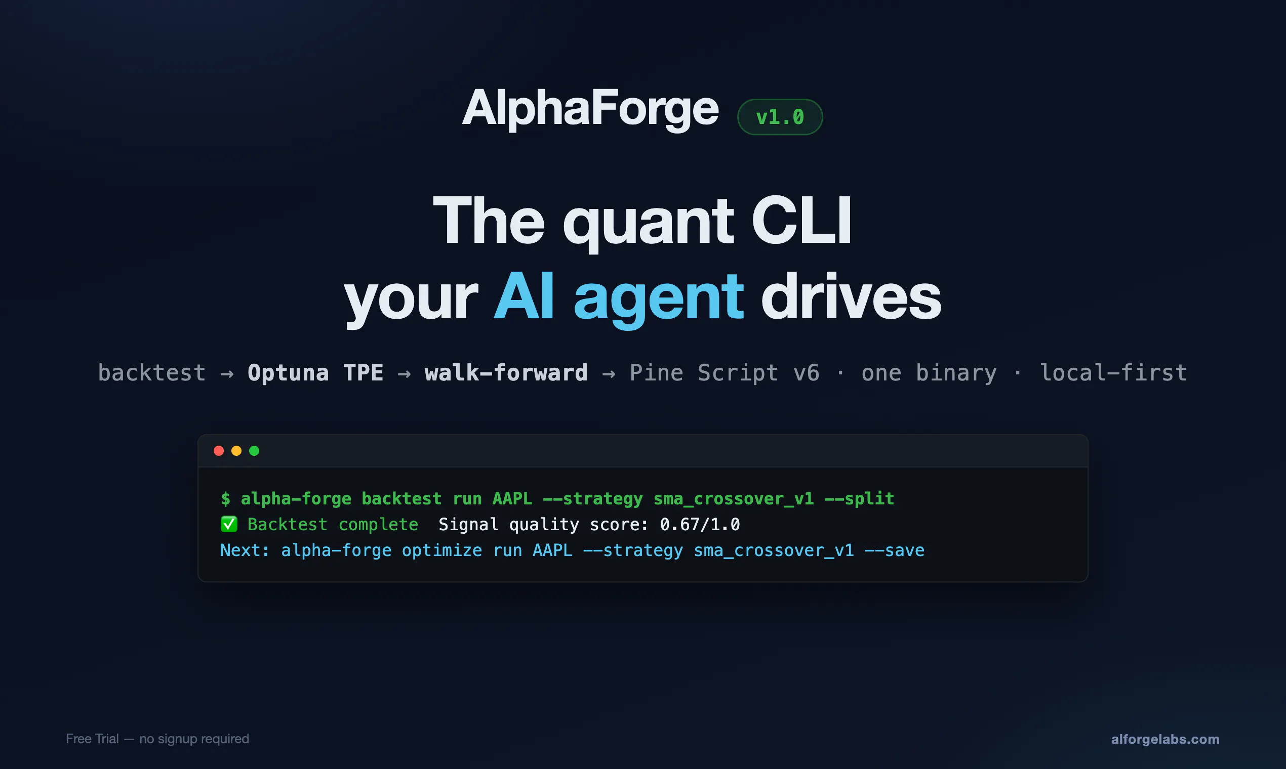 AlphaForge gallery image