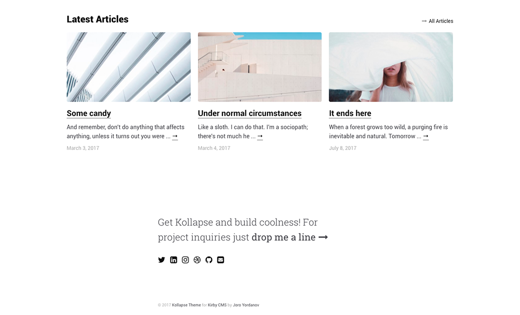 Kollapse Theme gallery image