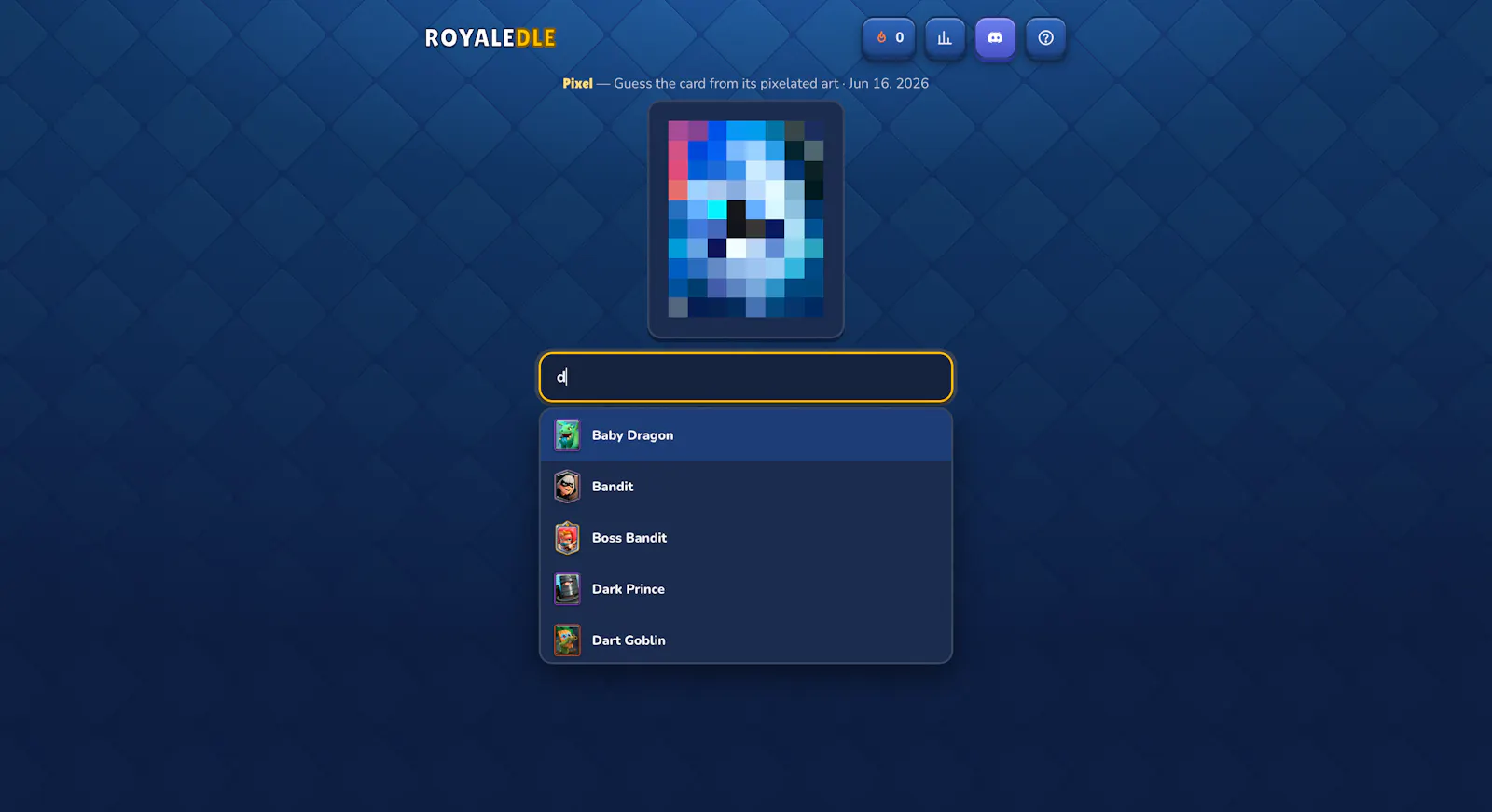Royaledle — Daily Clash Royale guessing screenshot 2