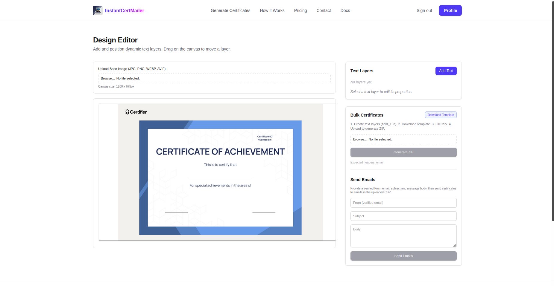Mídia 2 de Gerador de certificado e mala direto em massa