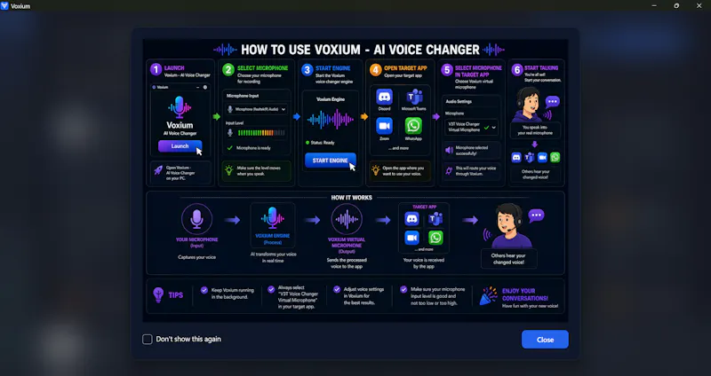 Voxium - Realtime AI Voice Changer screenshot 5