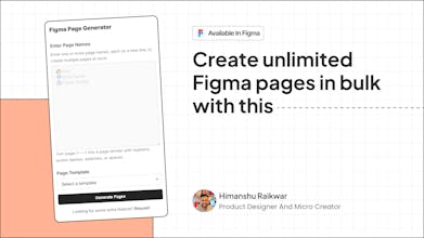 Figma Page Generator gallery image