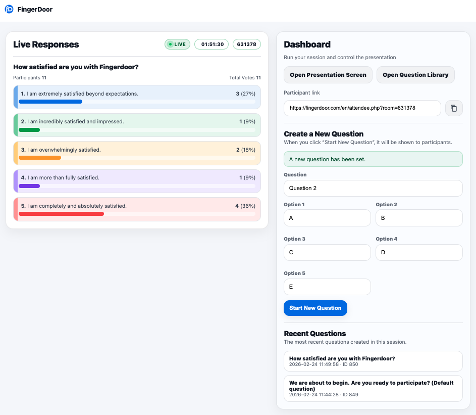 FingerDoor - Screenshot 2 showing product features and functionality
