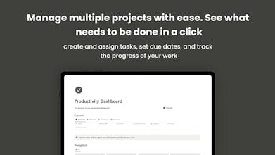 Notion Productivity Dashboard gallery image