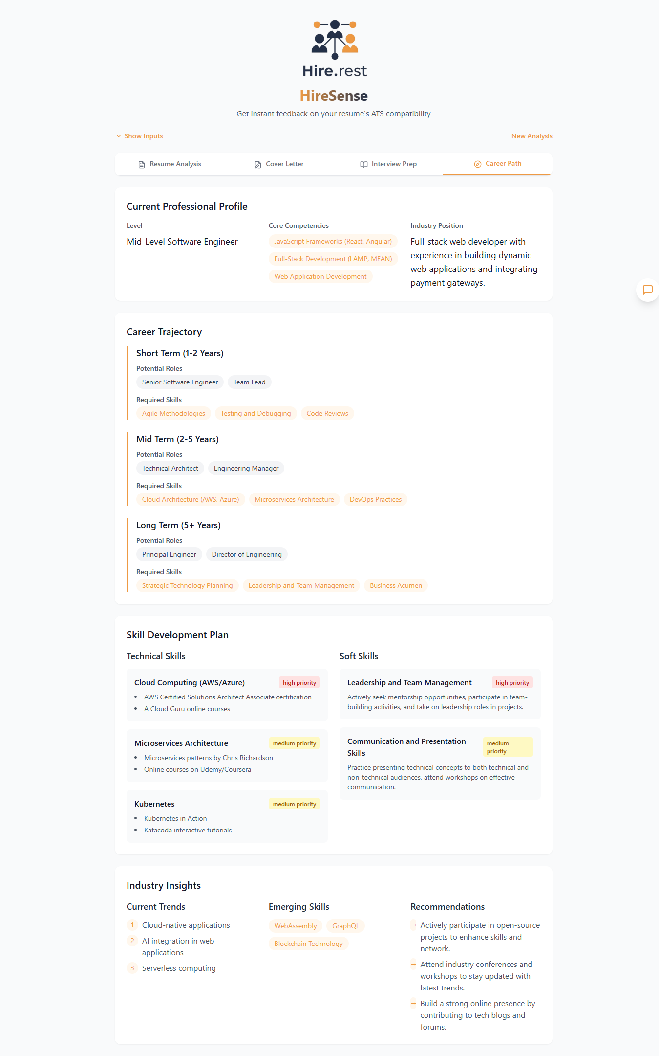 HireSense gallery image