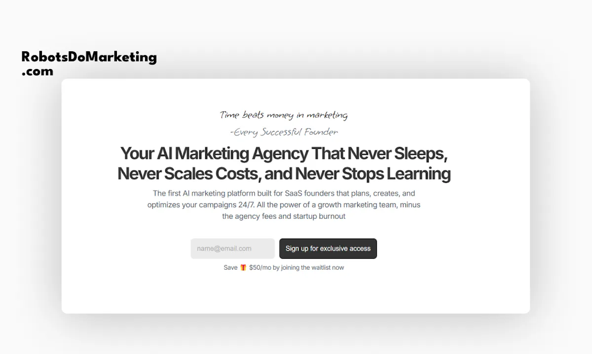 Robots Do Marketing