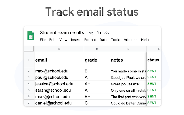 Gmailのメールマージ - Googleシートからパーソナライズされた大量電子メールを直接送信しますメディア5