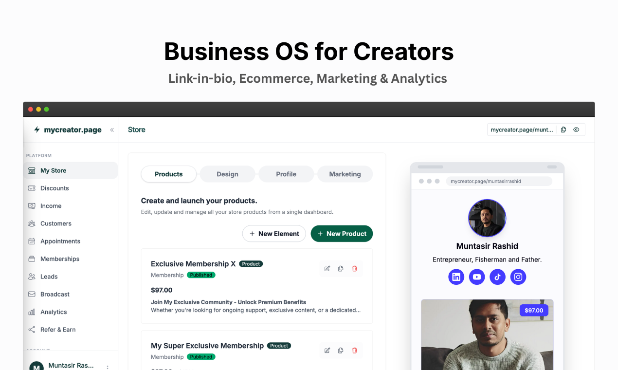 mycreator.page gallery image