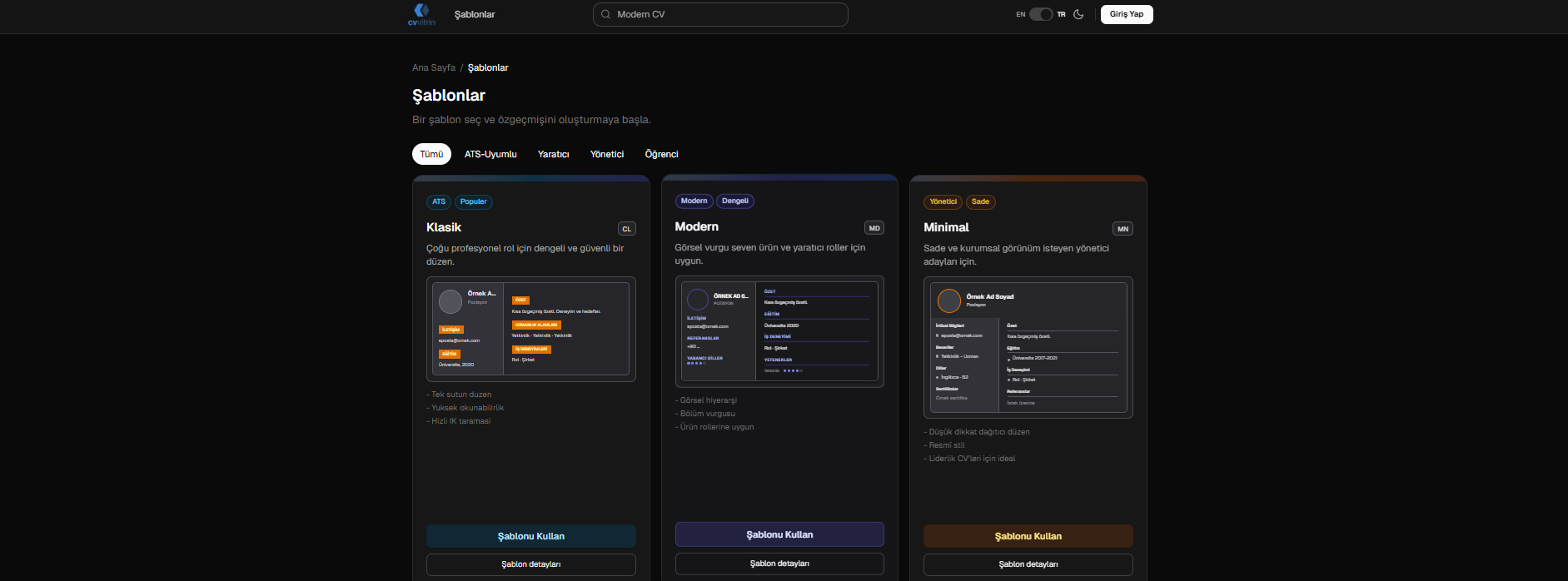 CVvitrin gallery image