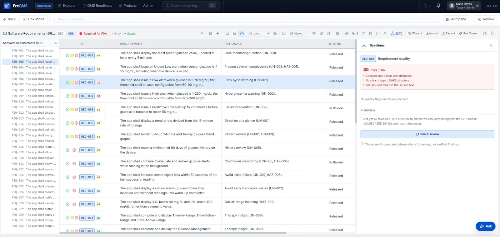 PreQMS screenshot 4