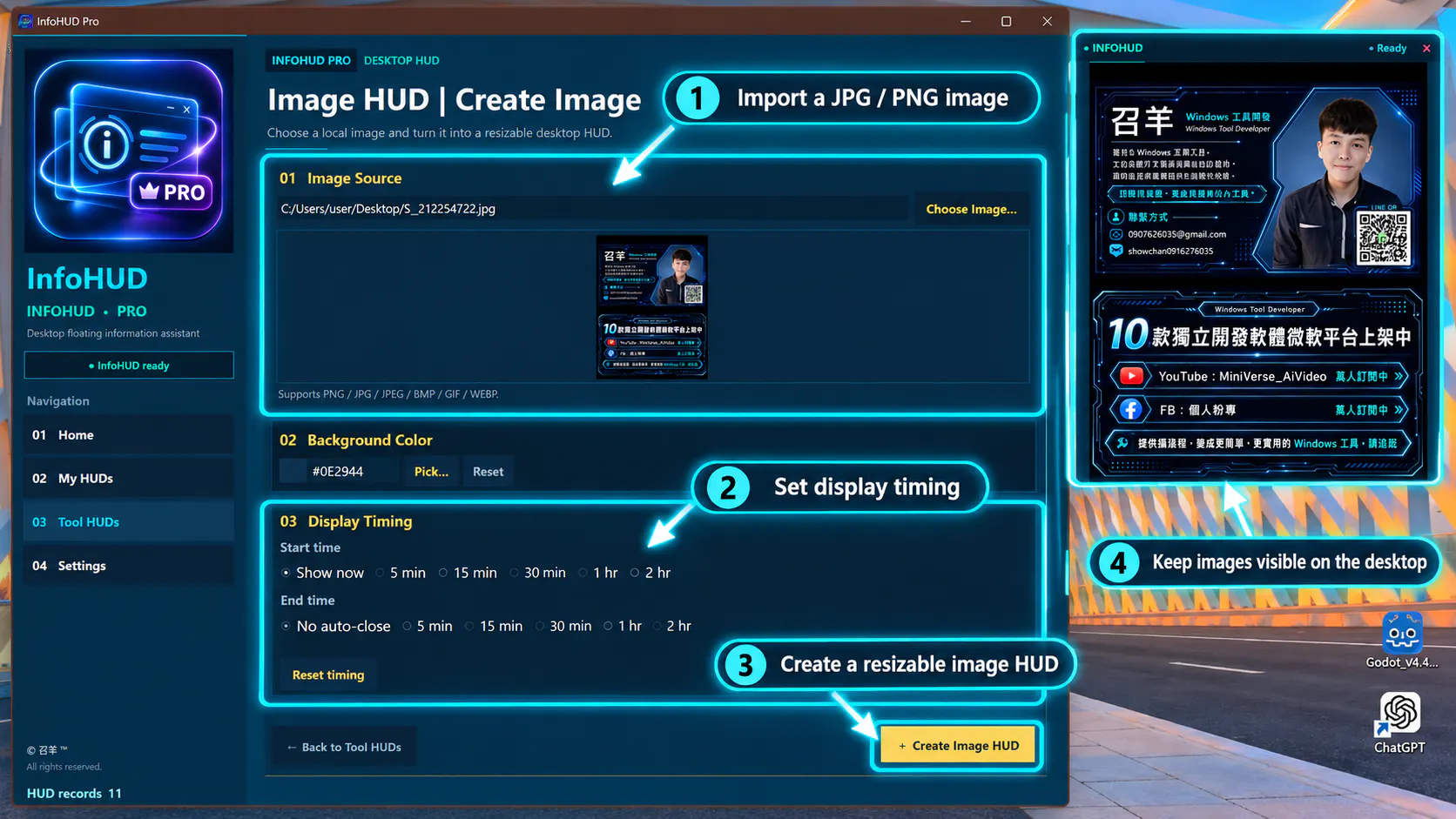 InfoHUD Pro v1.1 gallery image