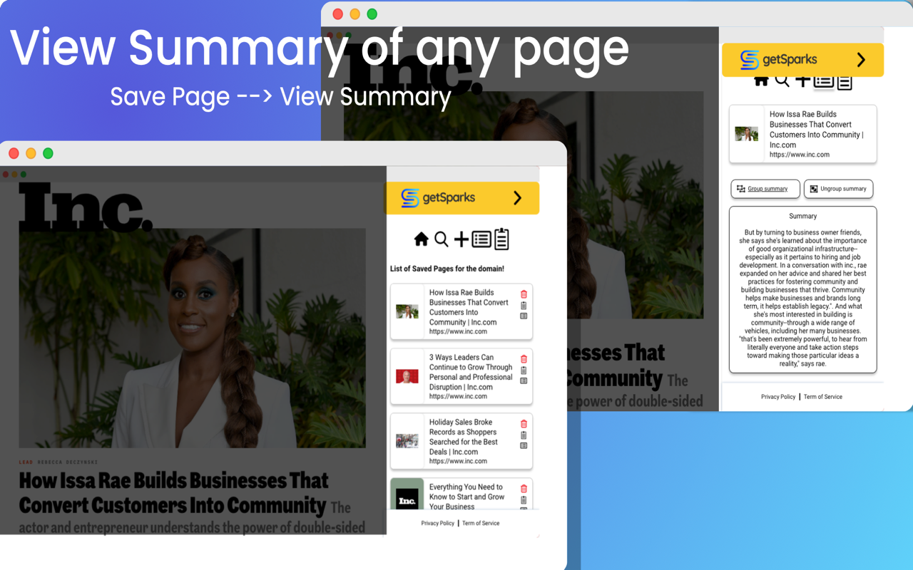 GetSparks - Library of Web Content, Samenvatting genereren en notities toevoegen media 6