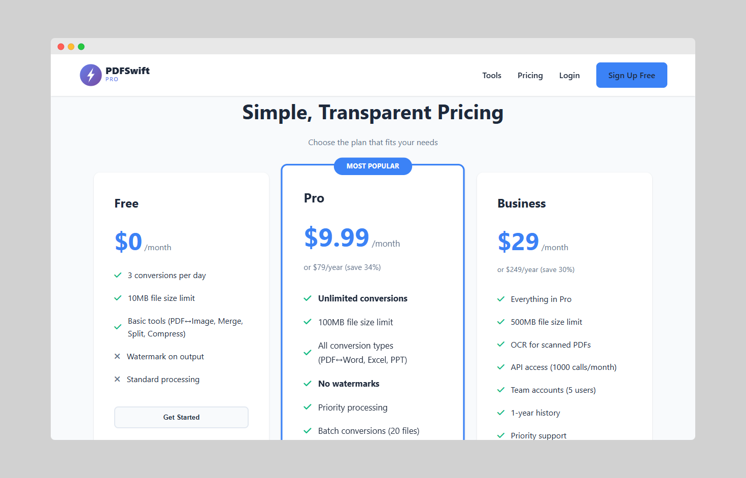 Média Pdfswift pro - Outils de convertisseur PDF rapide et sécurisé 4