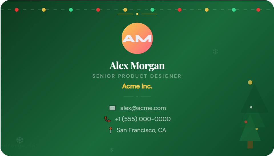 CardForge Digital Business Card Creator gallery image