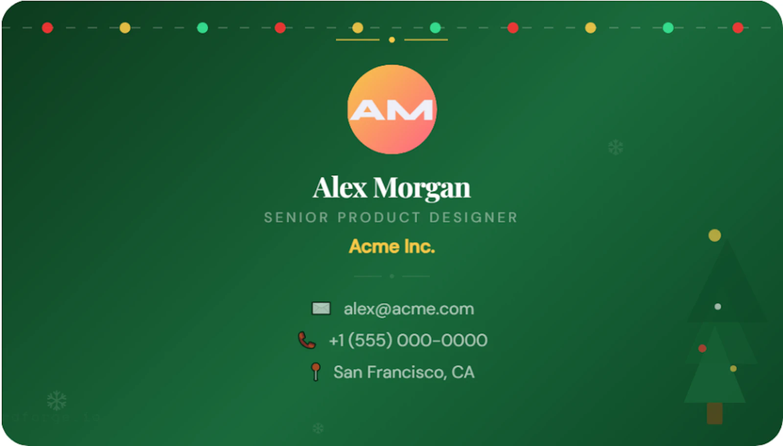 CardForge Digital Business Card Creator screenshot 2