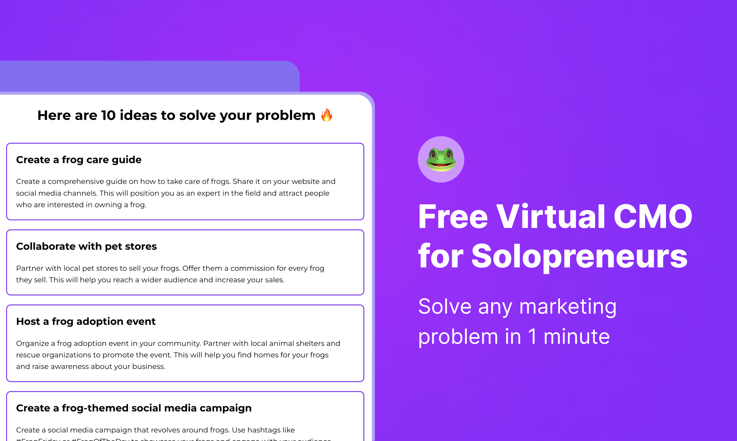 startuptile Virtual CMO-Solve any marketing problem in 1 minute