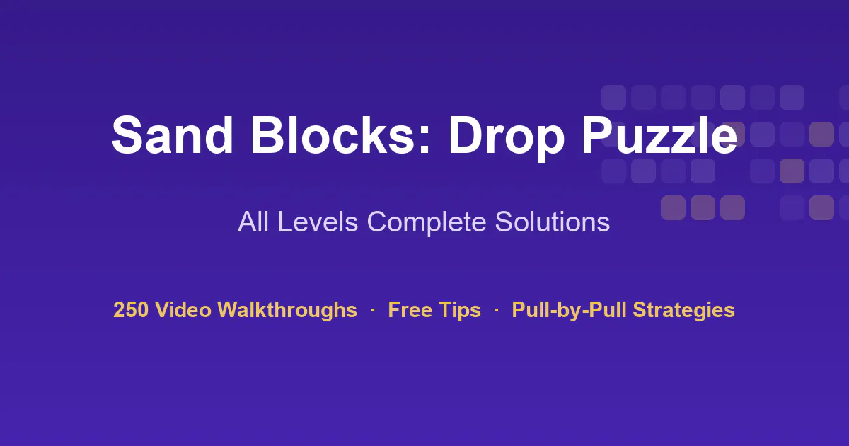 Sand Blocks: Drop Puzzle Guide gallery image