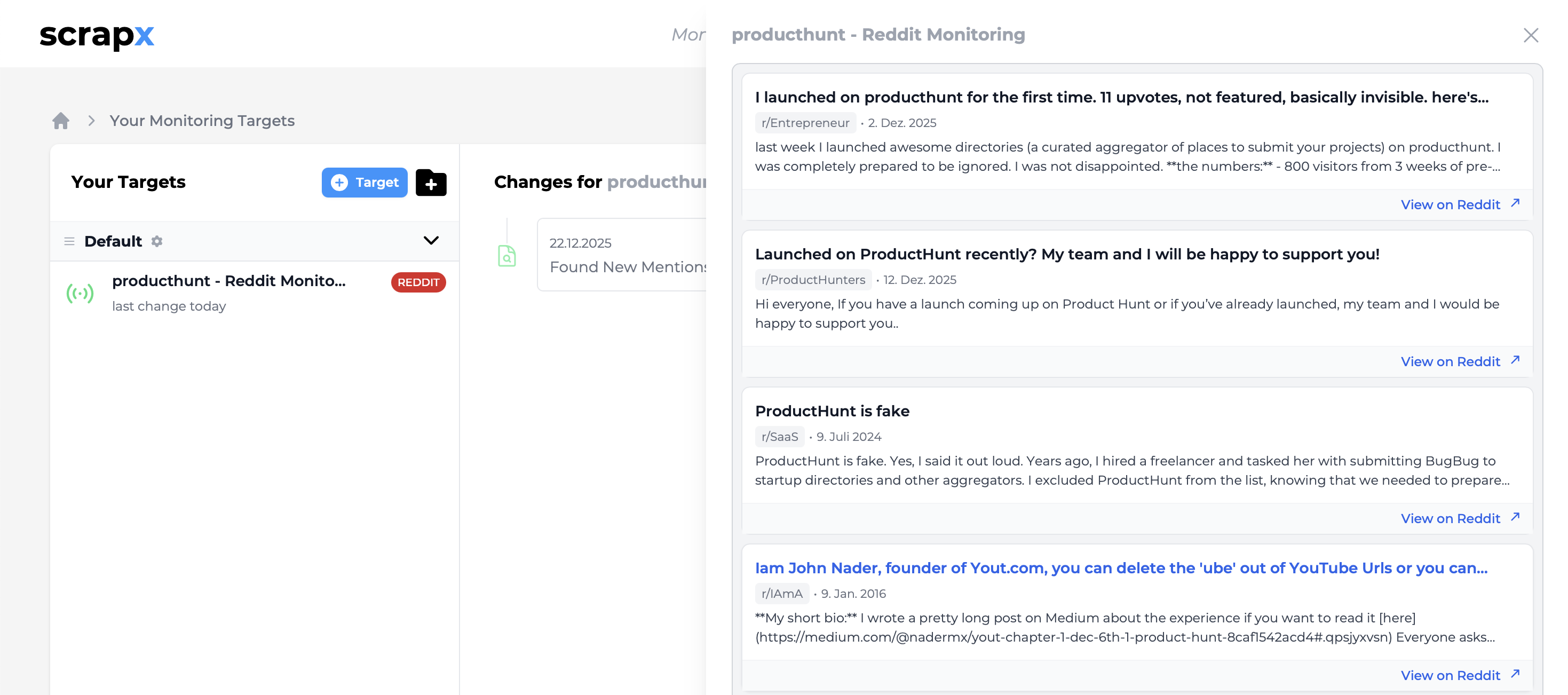 New feature: Reddit Monitoring gallery image