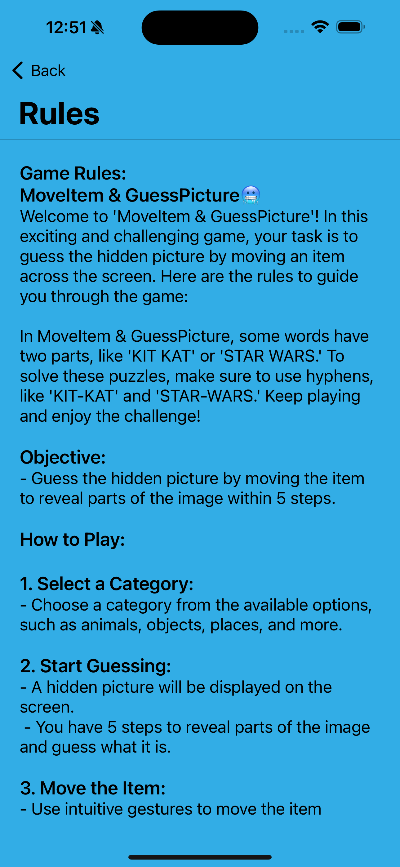 MoveItem & GuessPicture iOS game media 7