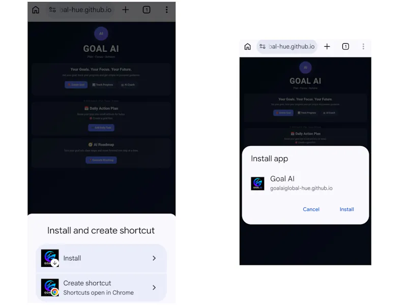 Goal AI screenshot 1