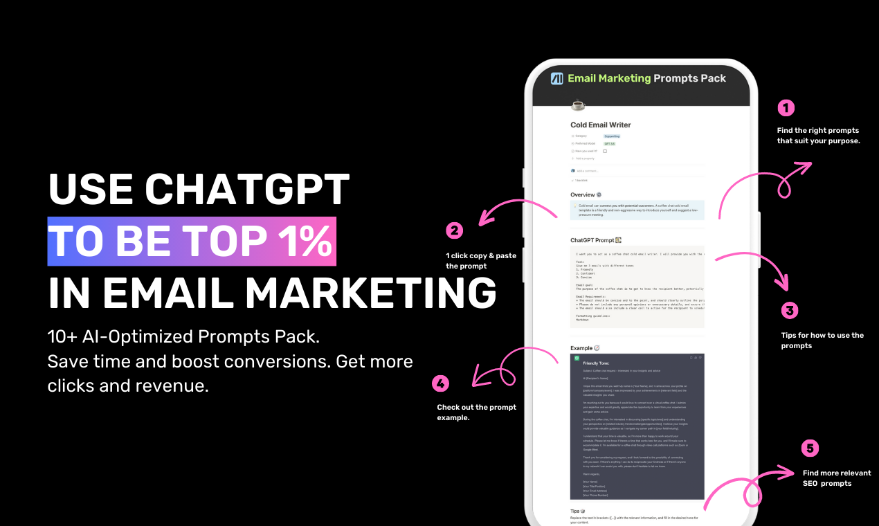 10 พรอมต์มาสเตอร์การตลาดผ่านอีเมล - ใช้ chatgpt เป็น 1% ในการตลาดผ่านอีเมล media 1