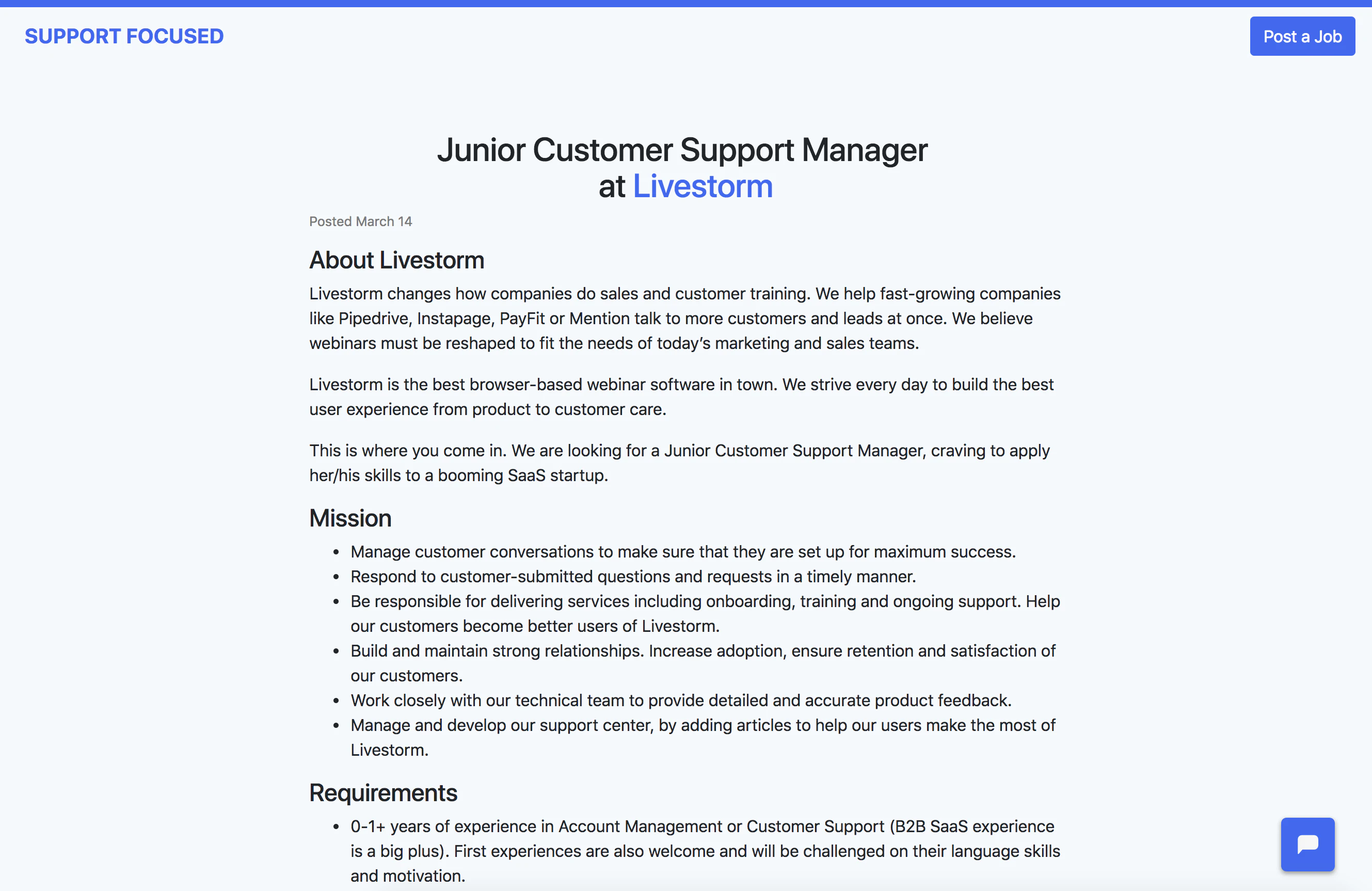 Support Focused Image