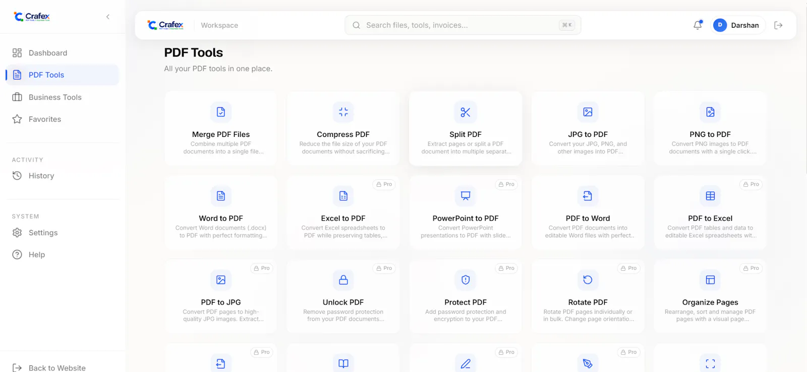 Crafex screenshot 2