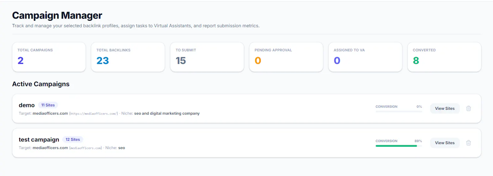 MediaOfficers Link Vault screenshot 1
