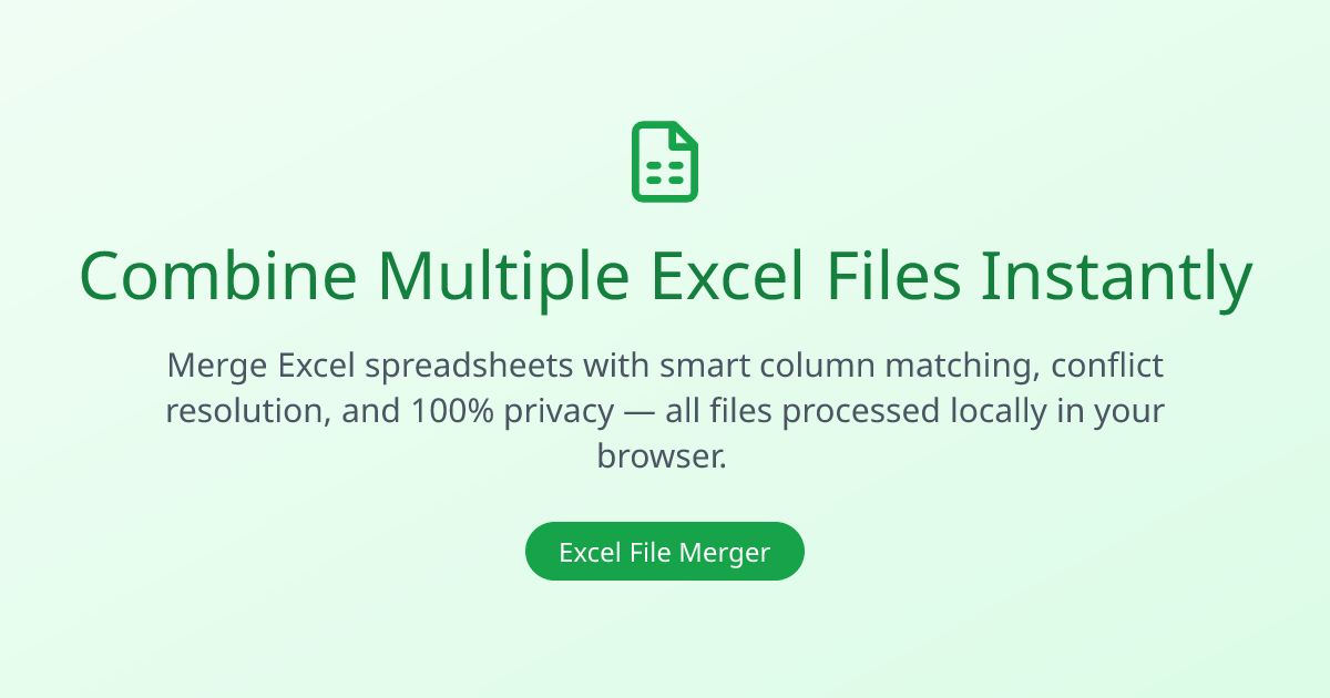 Excel File Merger gallery image