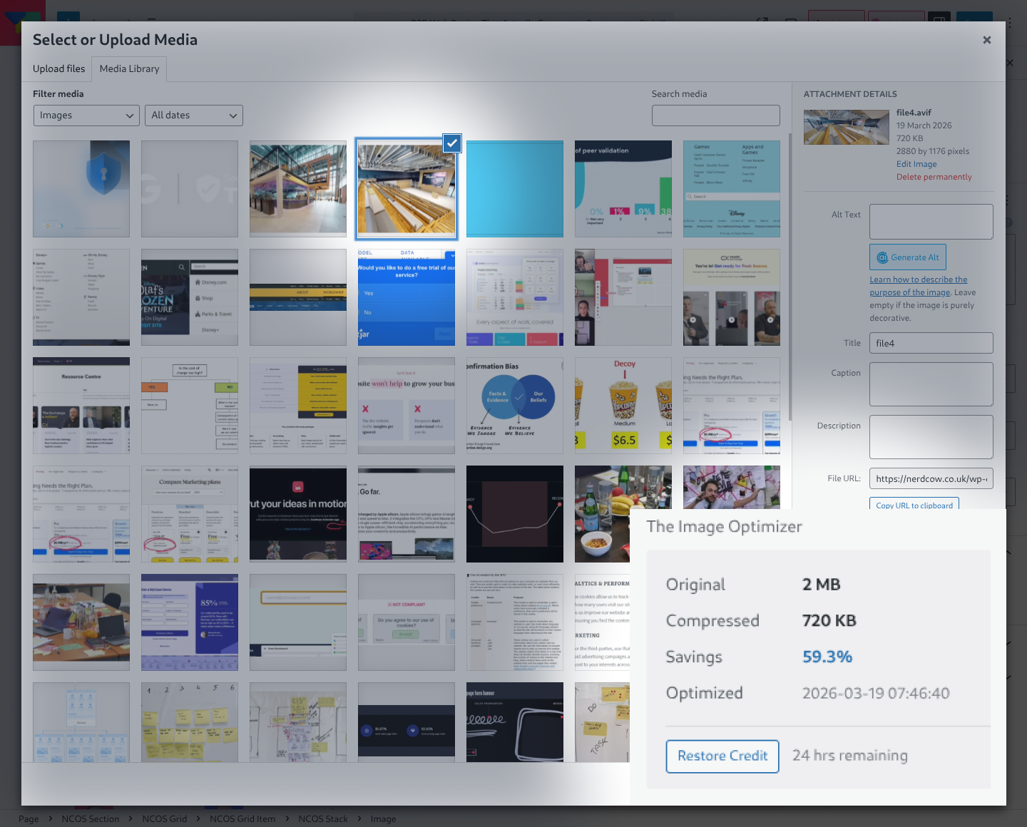 The Image Optimizer gallery image