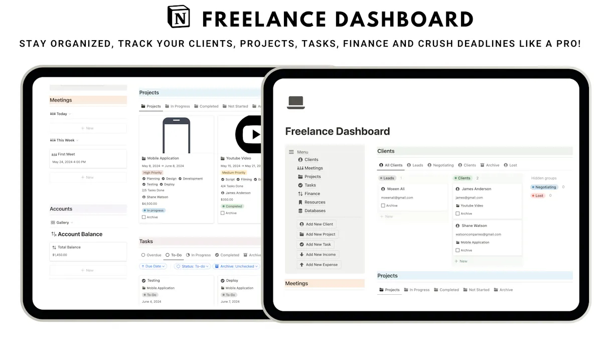 Freelance Dashboard