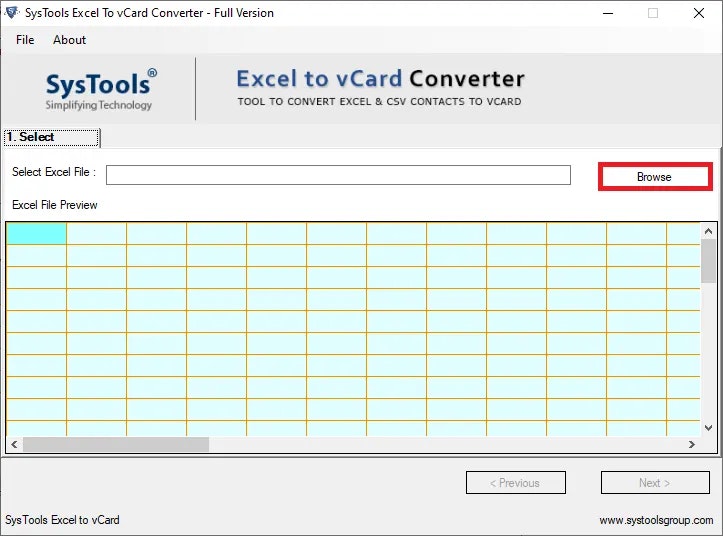 Excel to VCard Converter per spostare il contatto - Excel a VCARD Converter in Export Excel Contatti in VCARD media 1