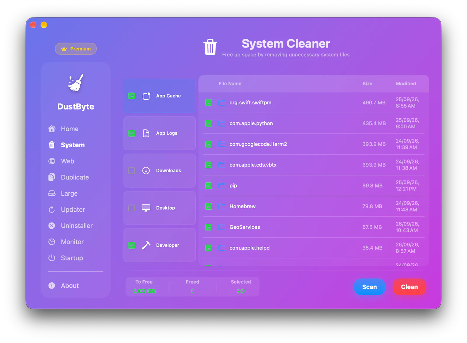 DustByte: Cleaner & Monitor screenshot 3