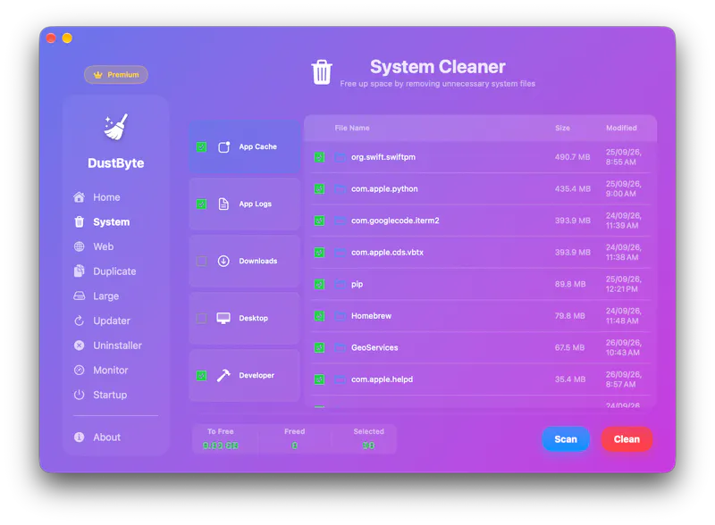 DustByte: Cleaner & Monitor screenshot 3