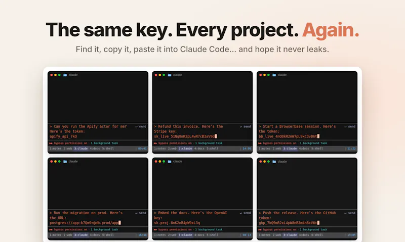 API Keys, without the terminal screenshot 4