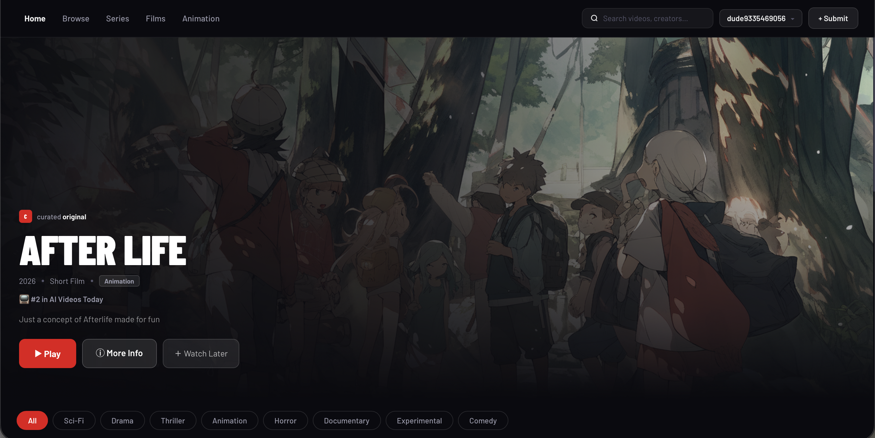 Curated Flix - Main product screenshot demonstrating key features and user interface