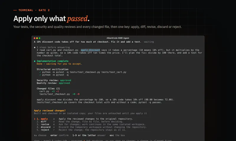 AlbertCode SWE screenshot 7