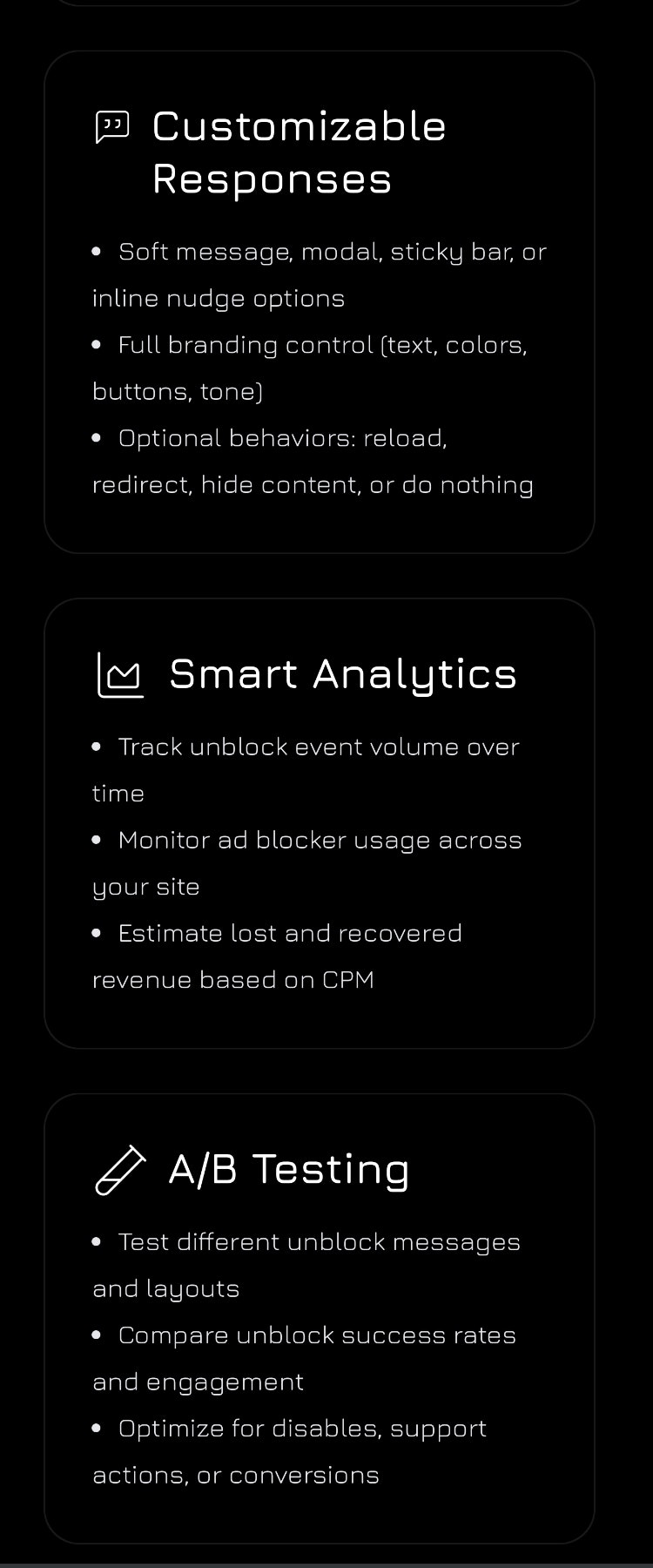 Média Détecteur de blocs d'annonces - Le détecteur de blocs d'annonces est un outil pour détecter les bloqueurs d'annonces sur le site Web 3
