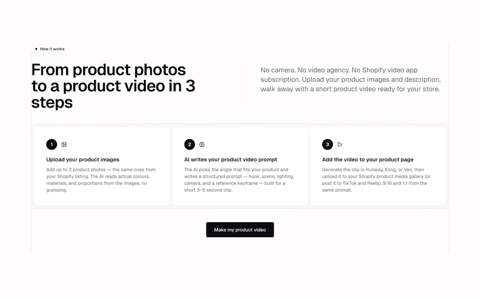 Shopify Product Video Generator (Prompt) screenshot 2
