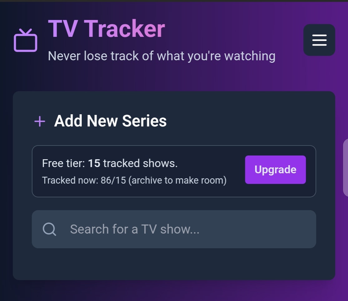 TV Tracker gallery image