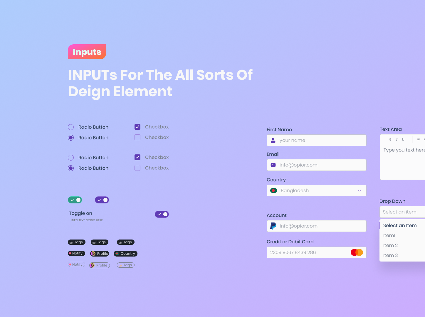 Opior Design System gallery image