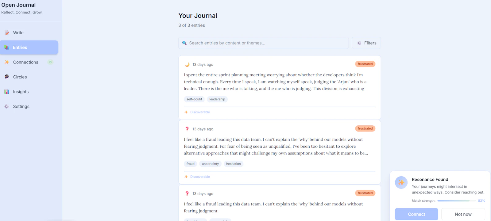 Open Journal — Reflect. Connect. Grow. screenshot 8