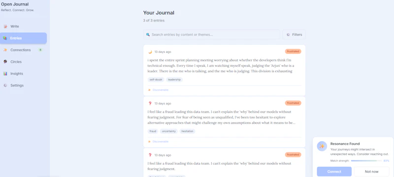 Open Journal — Reflect. Connect. Grow. screenshot 8