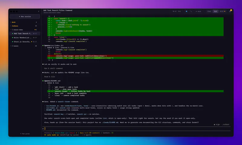 Weave screenshot 2