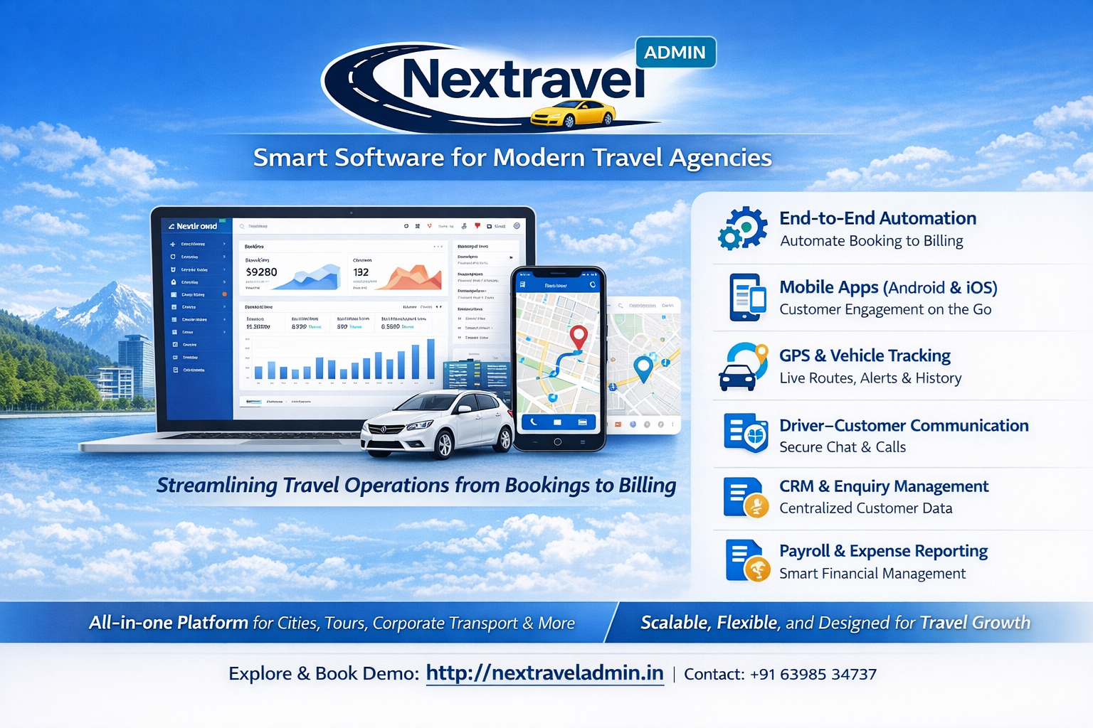 Nextravel Admin - Screenshot 2 showing product features and functionality