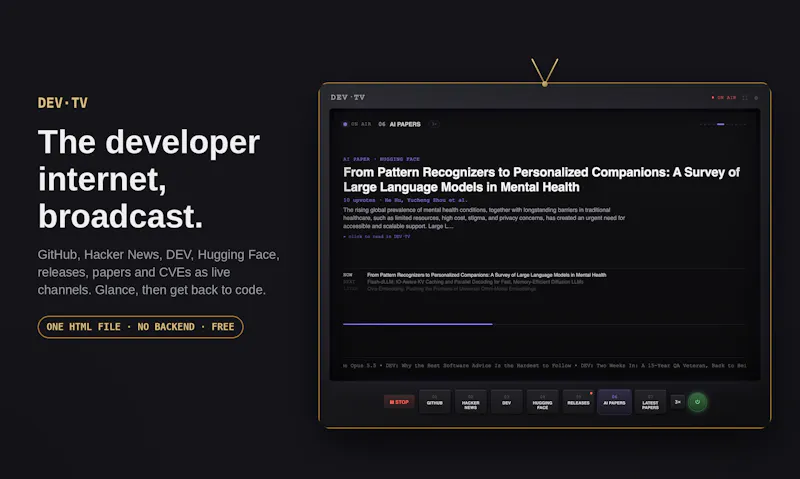 DEV·TV screenshot 1