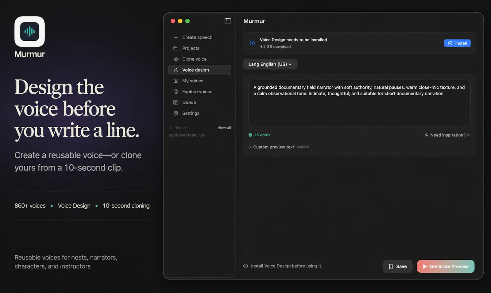 Murmur screenshot 3