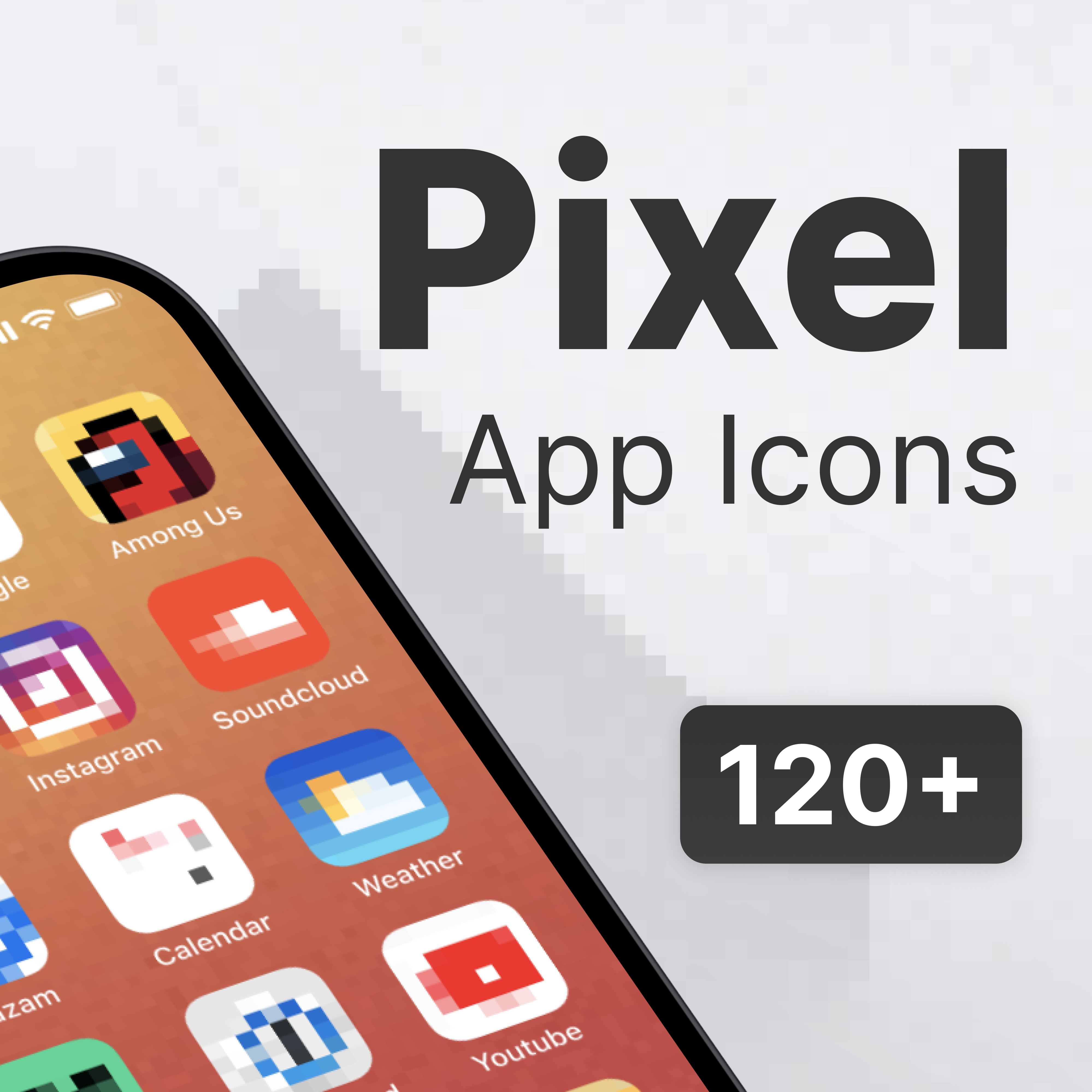 Pixel iOS App Icons
