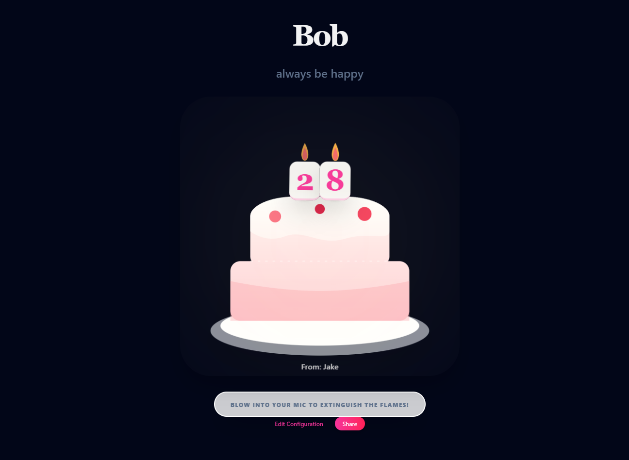 Blow Birthday Candles - Screenshot 3 showing product features and functionality