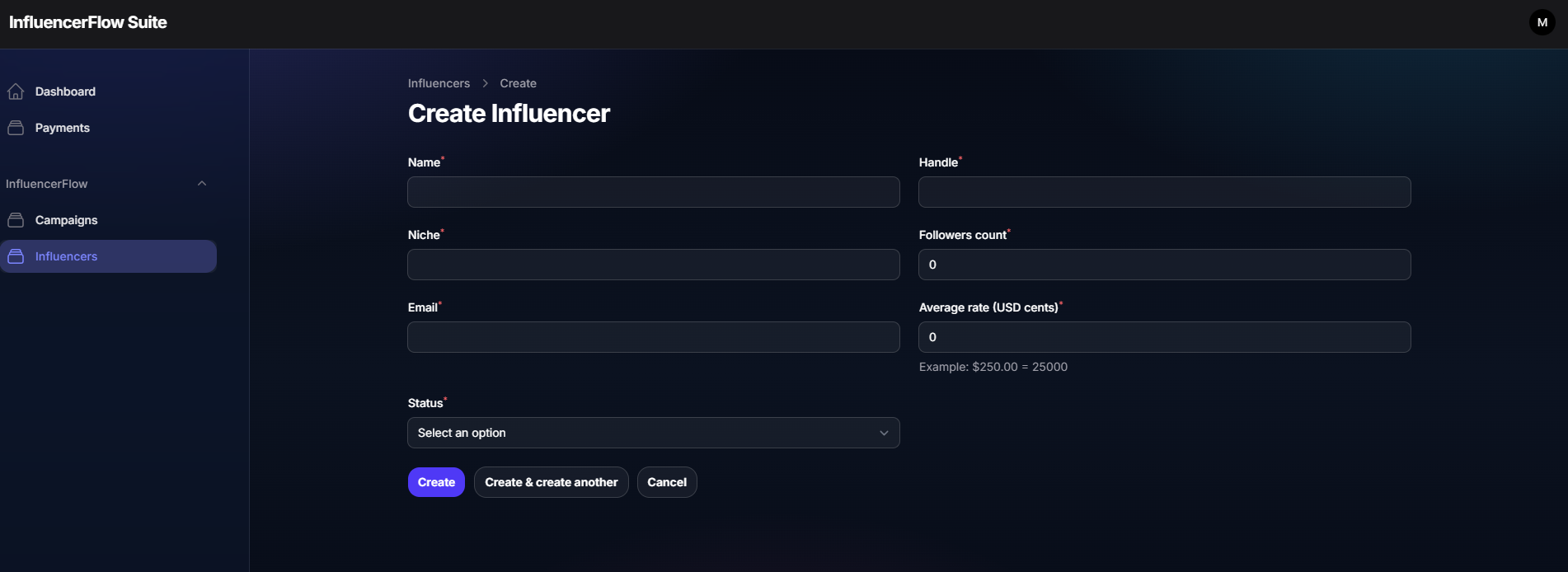 InfluencerFlow Suite - Screenshot 4 showing product features and functionality